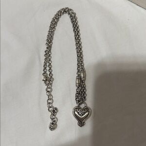 Brighton Silver Heart Charm Necklace